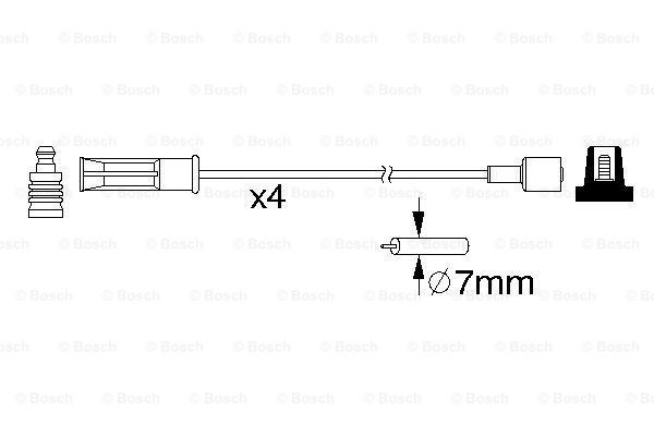 Высоковольтные провода 0986357184 Bosch