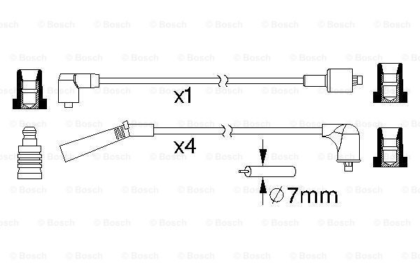 Провода зажигания Bosch 0986357185 цена, от 25.23 USD