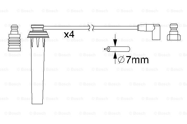 Провода зажигания Bosch 0986357192 цена, от 31.07 USD
