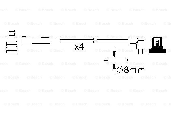 Провода зажигания Bosch 0986357221 цена, от 27.66 USD