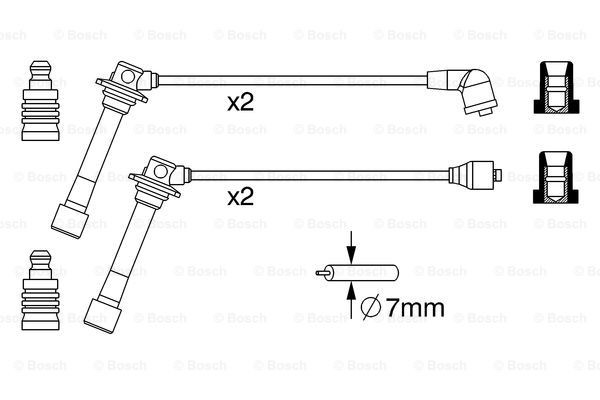 Бронепровода Bosch 0986357241