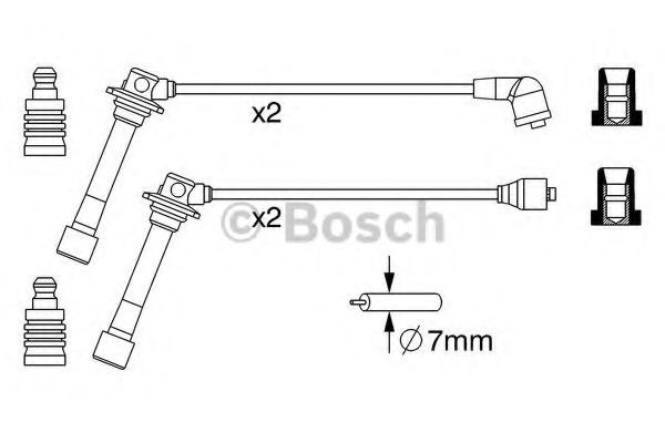 Высоковольтные провода 0986357241 Bosch