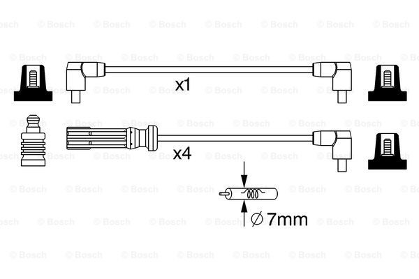 Провода зажигания Bosch 0986357244 цена, от 33.79 USD