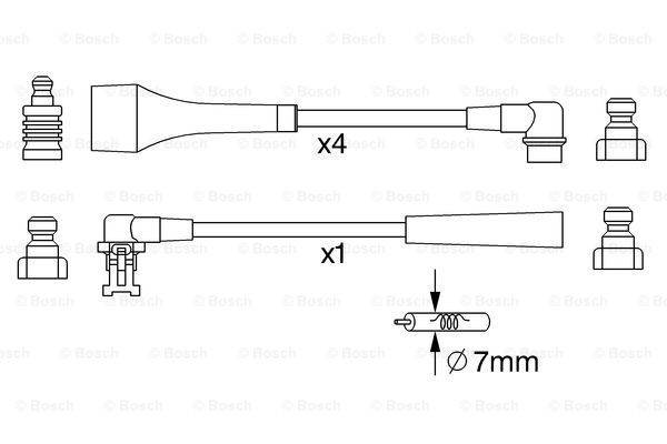 Купить 0986357254 Bosch Провода высокого напряжения