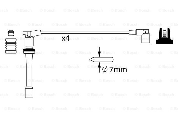 0986357260 Bosch Провода высоковольтные