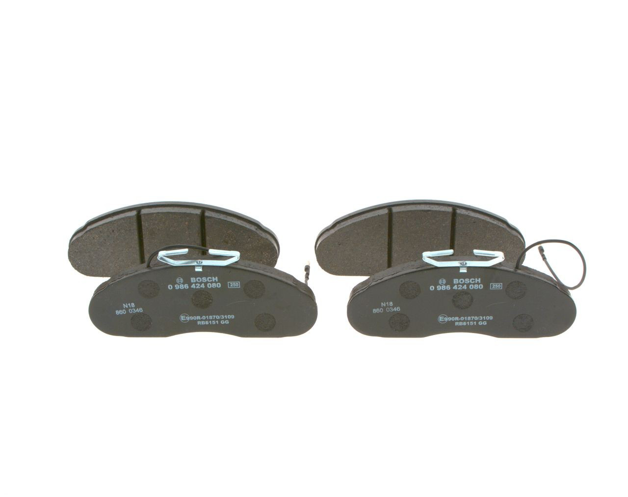 Купить 0986424080 Bosch Колодки тормозные