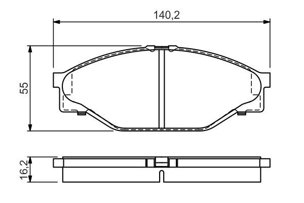 Купить 0986424225 Bosch Колодки тормозные