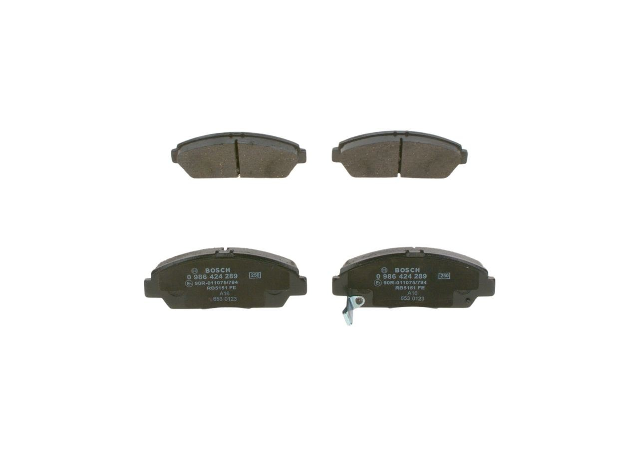 Передние тормозные колодки 0986424289 Bosch
