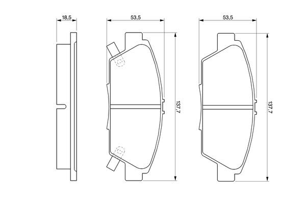 0986424289 Bosch Колодки передние