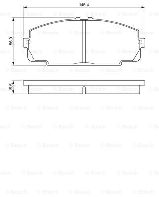 Передние тормозные колодки 0986424319 Bosch