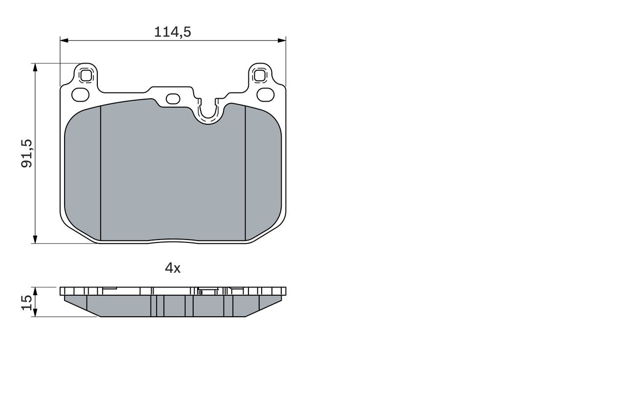 Передние тормозные колодки 0986424331 Bosch