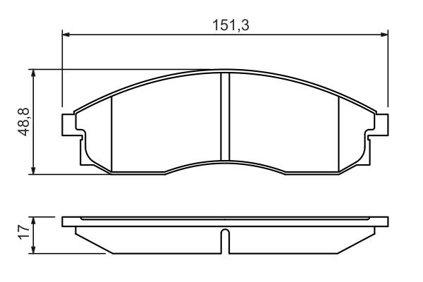 0986424340 Bosch Колодки передние