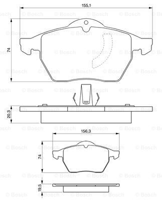 Колодки Bosch 0986424360 цена, от 25.96 USD