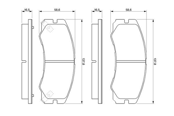 Купить 0986424366 Bosch Колодки тормозные