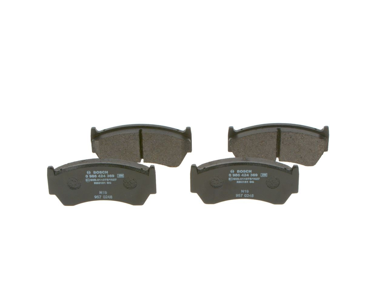 Купить 0986424369 Bosch Колодки тормозные