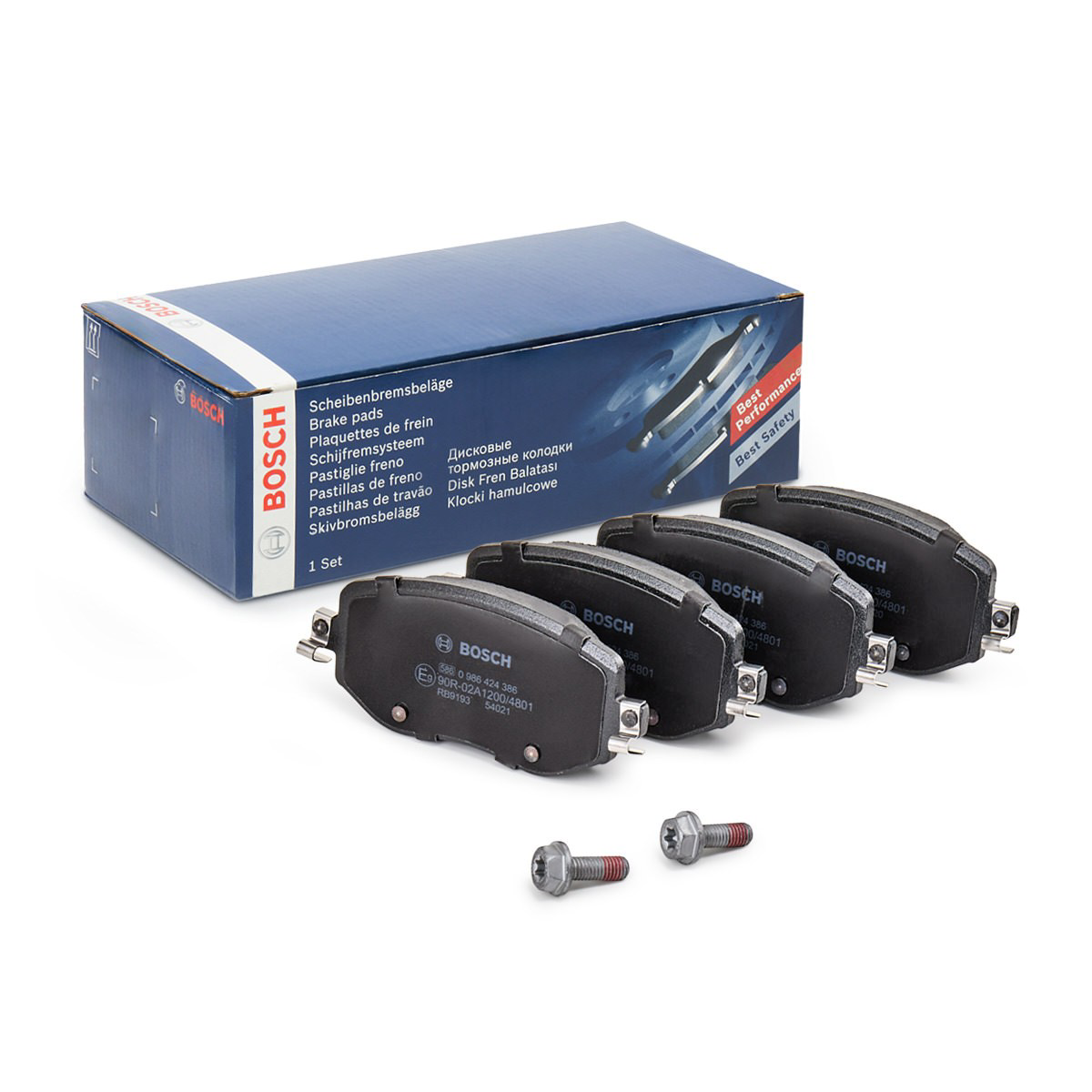 Передние тормозные колодки 0986424386 Bosch