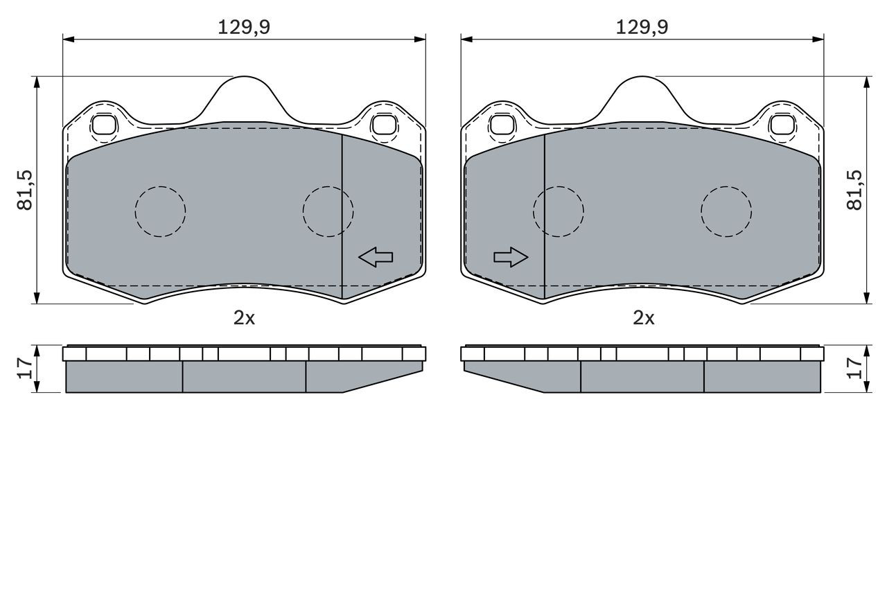 Колодки Bosch 0986424399 цена, от 14.17 USD