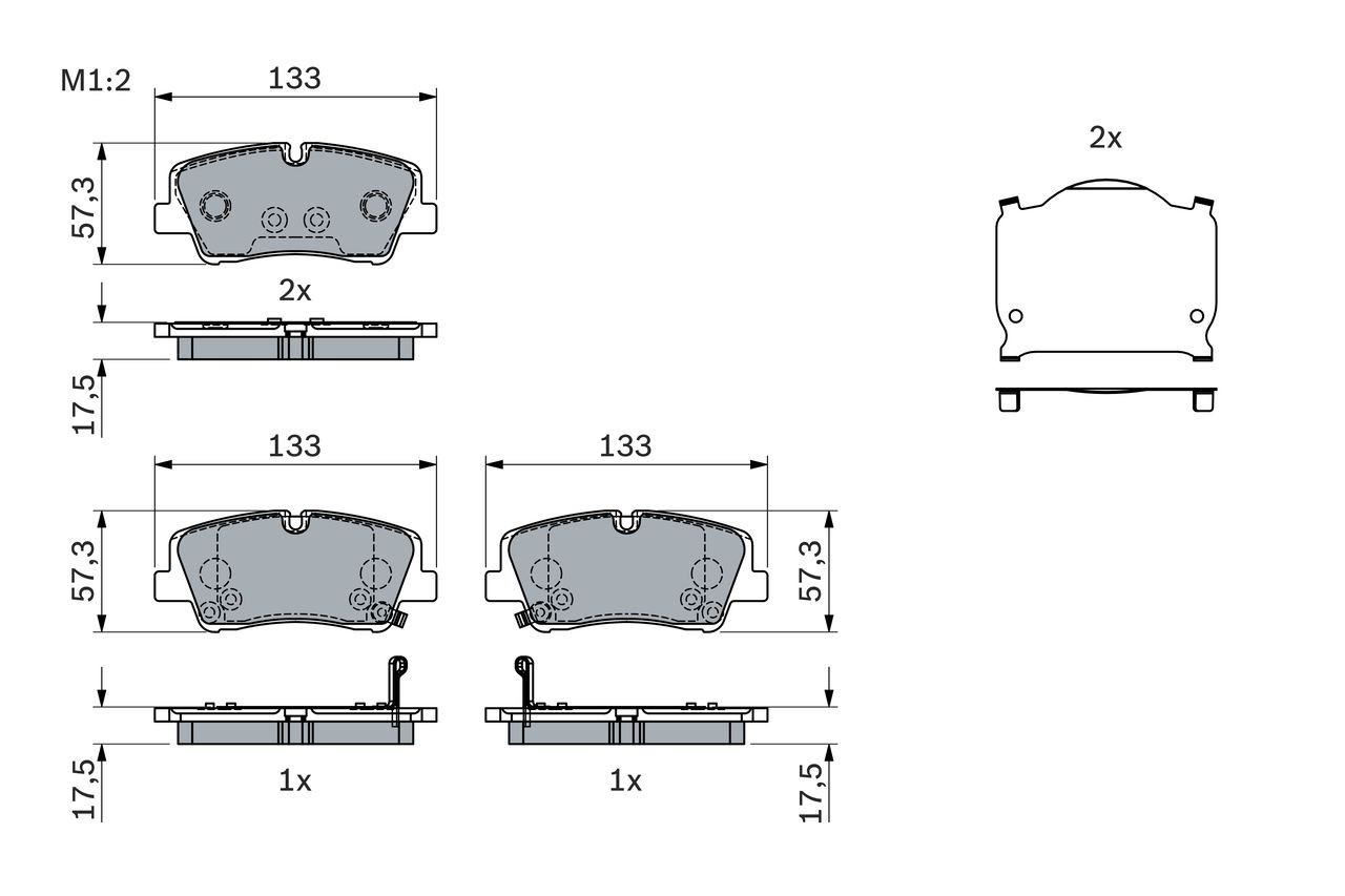 0986424430 Bosch Колодки тормозные дисковые комплект