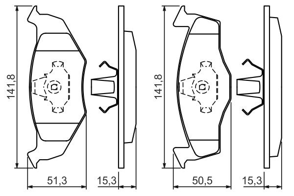 Передние тормозные колодки 0986424449 Bosch