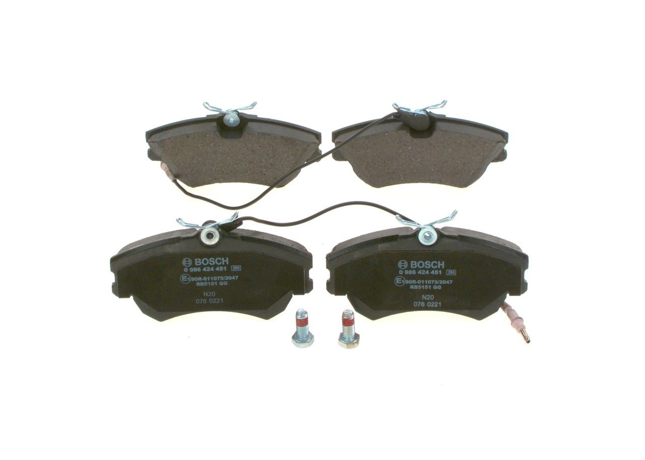 Тормозные колодки Bosch 0986424451