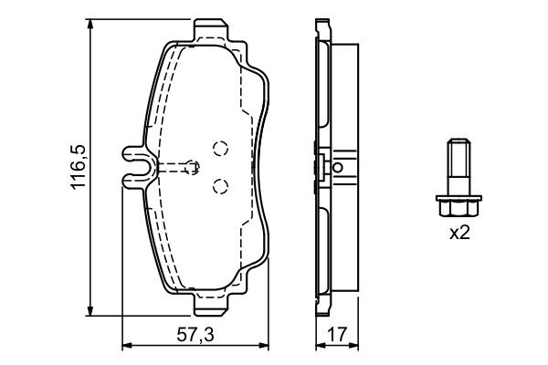 Купить 0986424470 Bosch Колодки тормозные