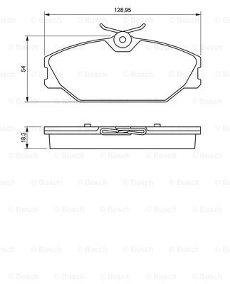 Тормозные колодки Bosch 0986424533