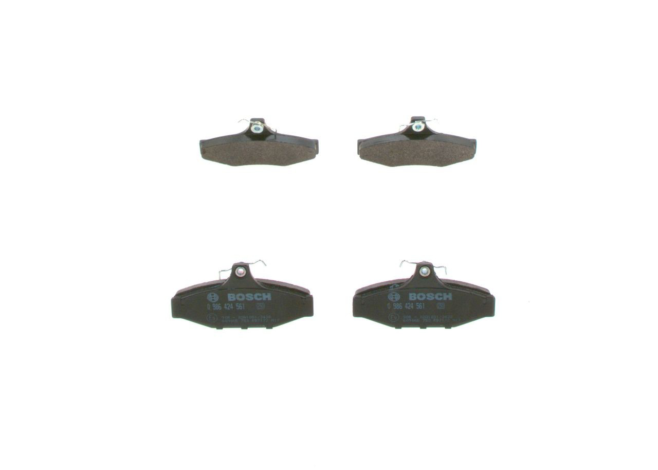 Купить 0986424561 Bosch Колодки тормозные задние, дисковые