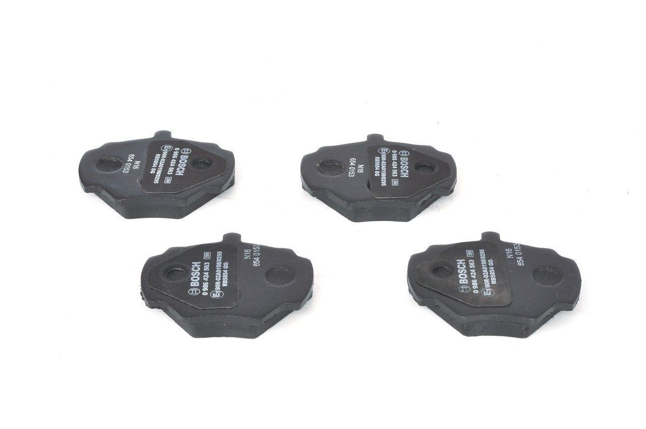 Задние тормозные колодки 0986424563 Bosch
