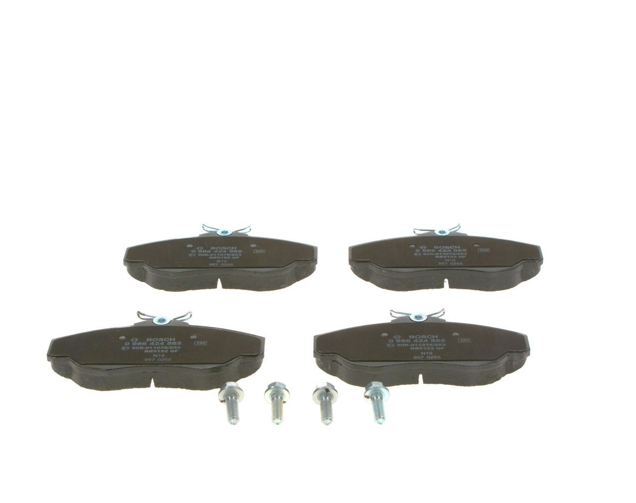 Передние тормозные колодки 0986424565 Bosch