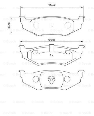 Колодки дисковые  Bosch 0986424585 цена, от 28.65 USD