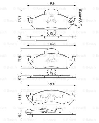 Колодки Bosch 0986424611 цена, от 32.95 USD