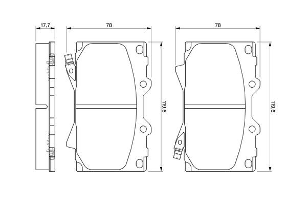 0986424640 Bosch Колодки передние