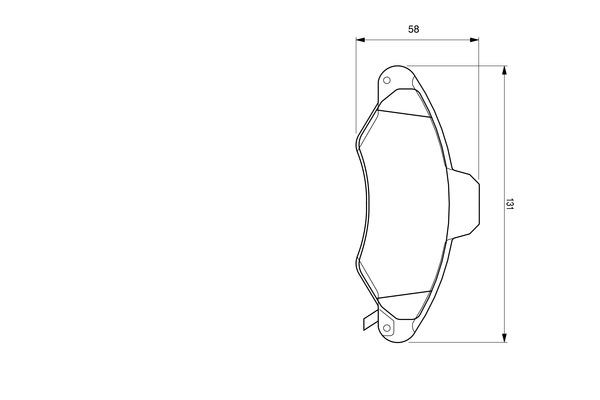 Тормозные колодки Bosch 0986424644