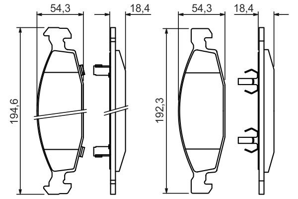 Купить 0986424666 Bosch Колодки тормозные