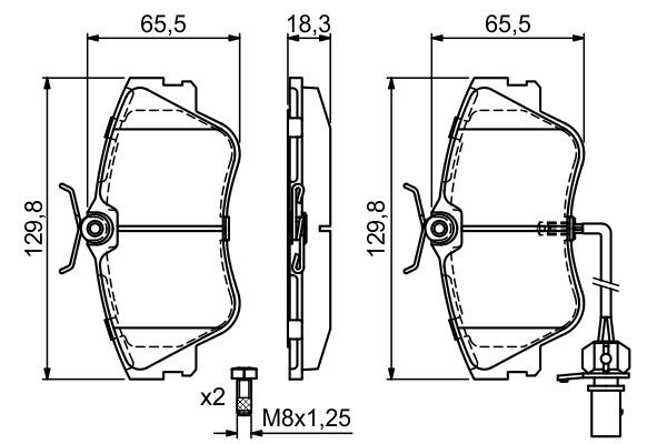 Колодки Bosch 0986424672 цена, от 40.15 USD