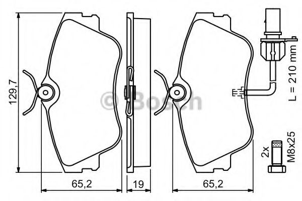 Купить 0986424672 Bosch Колодки тормозные