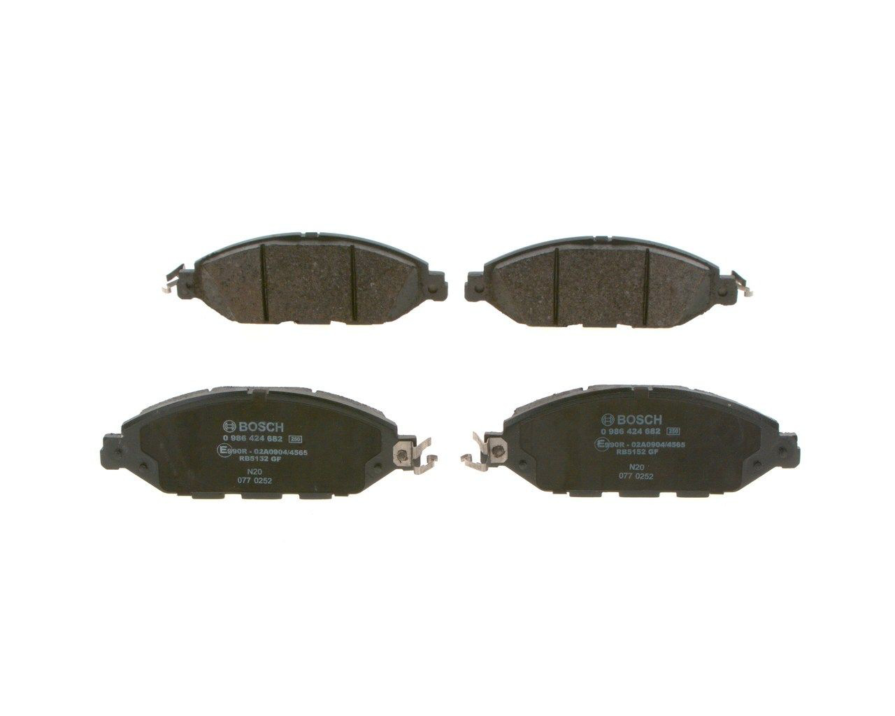 0986424682 Bosch Колодки передние