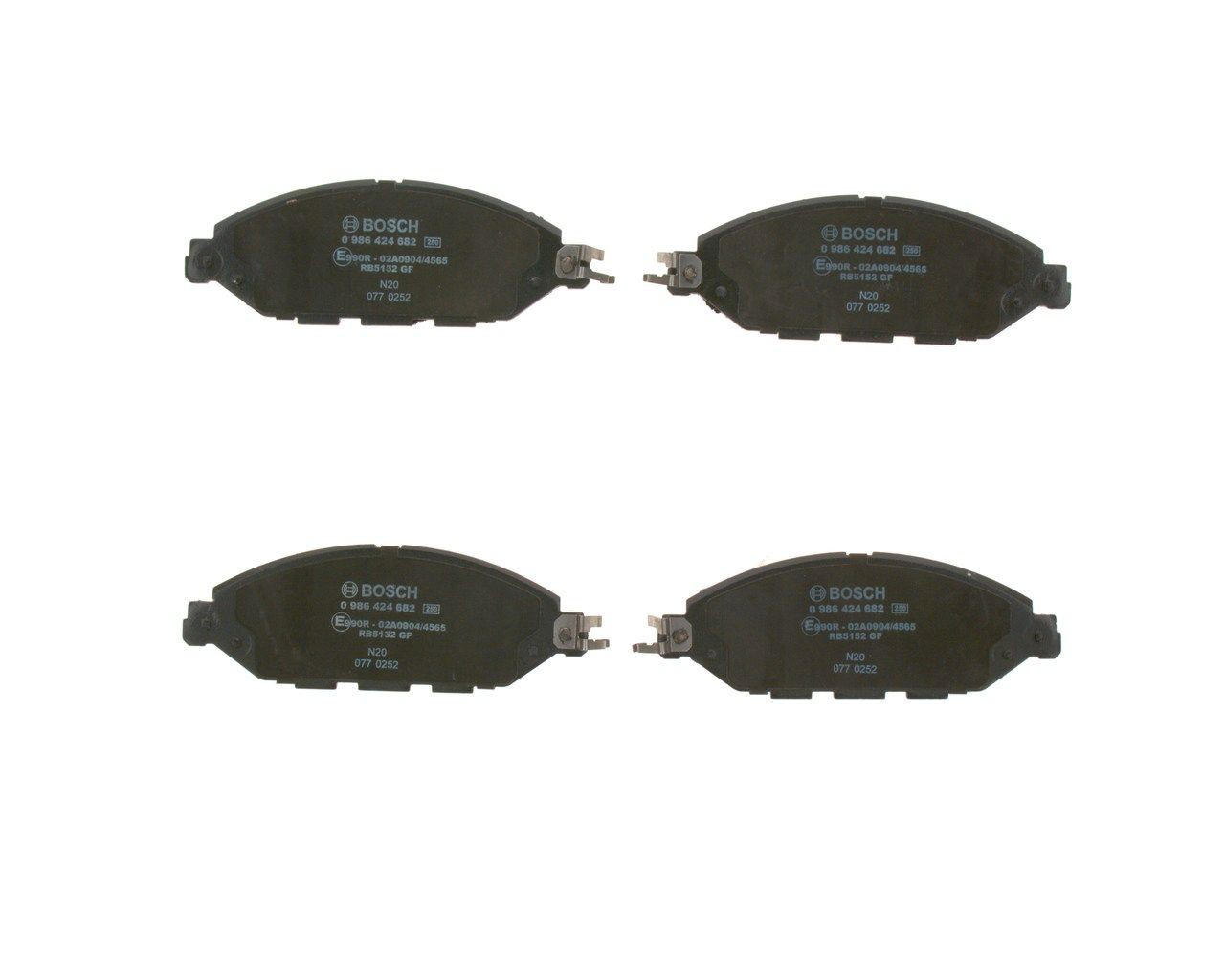 Купить 0986424682 Bosch Колодки тормозные