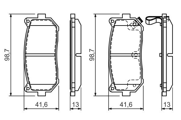 0986424693 Bosch Колодки тормозные дисковые комплект