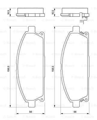 Купить 0986424715 Bosch Колодки тормозные