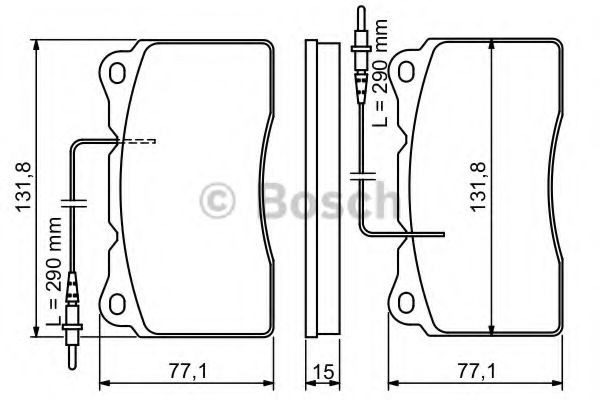 0986424738 Bosch Колодки передние