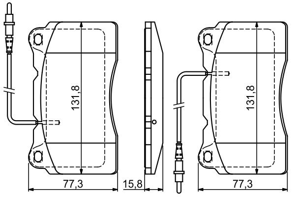 Тормозные колодки Bosch 0986424738