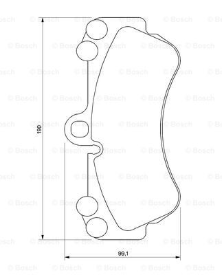 Купить 0986424740 Bosch Колодки тормозные