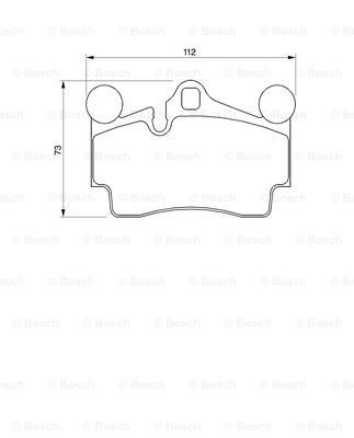 Задние дисковые колодки Bosch 0986424741