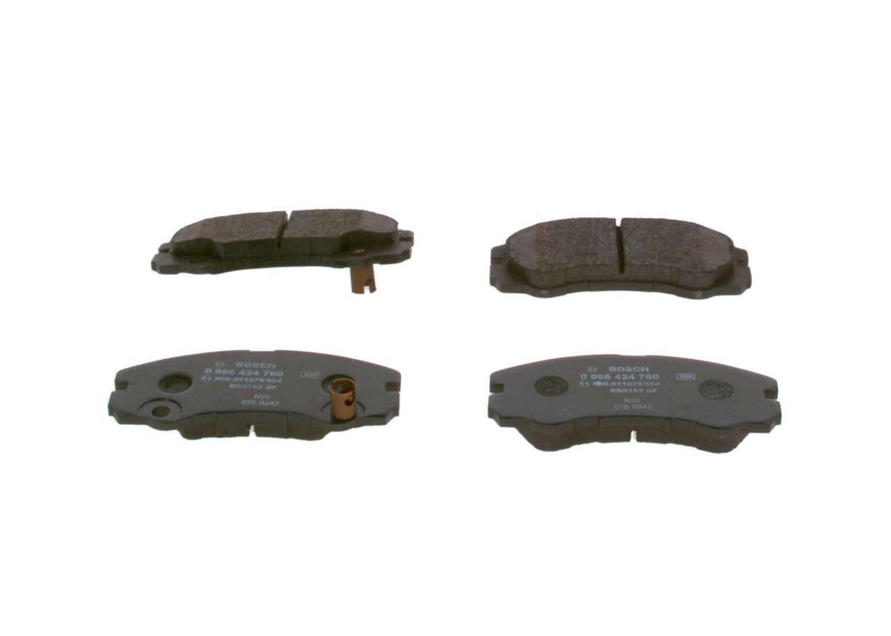 0986424760 Bosch Колодки передние