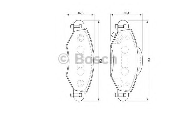 Купить 0986424788 Bosch Колодки тормозные