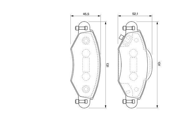 Передние тормозные колодки 0986424788 Bosch