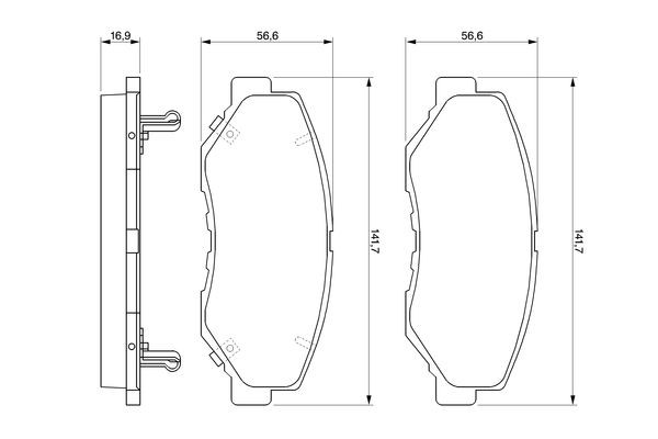 Колодки Bosch 0986424809 цена, от 29.32 USD