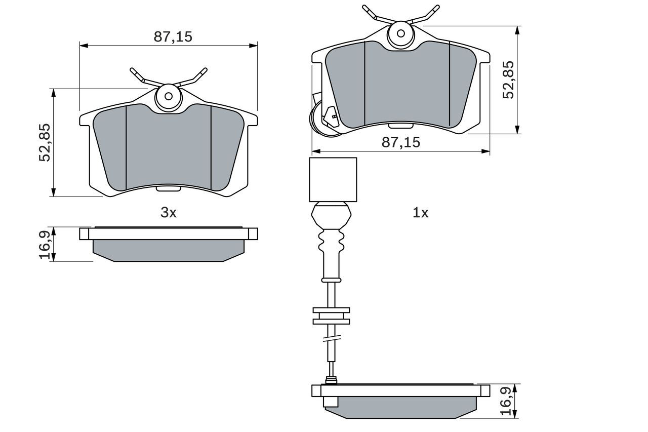 0986424813 Bosch Колодки тормозные дисковые комплект