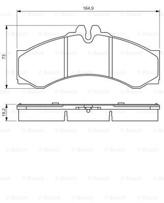 Передние тормозные колодки 0986424832 Bosch